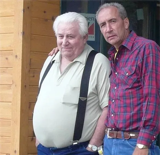 Dan Strouss with his father Charles E. Strouss (1927-2013)